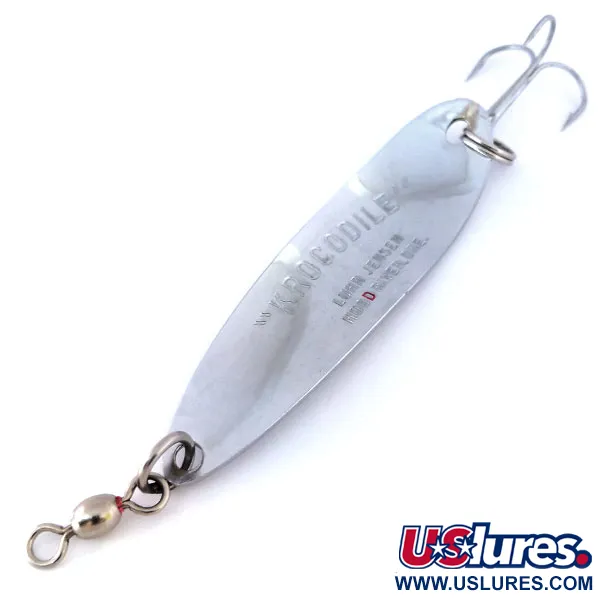 Luhr Jensen Krocodile Die #5 Blizgė, Kaltas nikelis, 25g, #10586