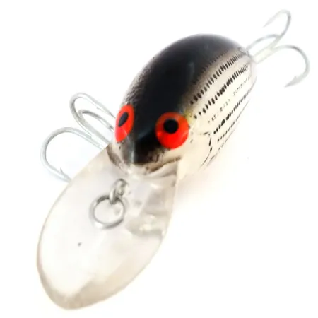 Bomber model B 4A Vobleris, Sidabras/Juoda, 7g, Plaukiantis, #10605