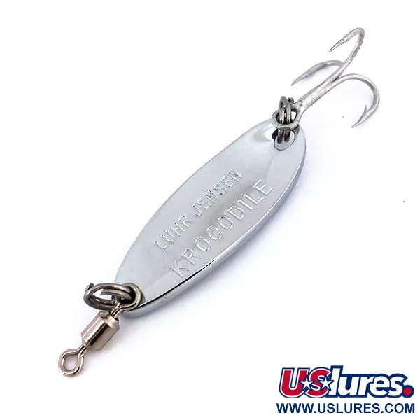 Luhr Jensen Krocodile, 7 g, Nikelis / Mėlyna, blizgė #15647