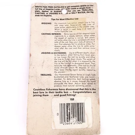 Hopkins shorty 150 Jig Lure, Kaltas nikelis, 42g, Viengubas kablys, #10617