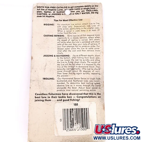Hopkins shorty 150 Jig Lure, Kaltas nikelis, 42g, Viengubas kablys, #10617