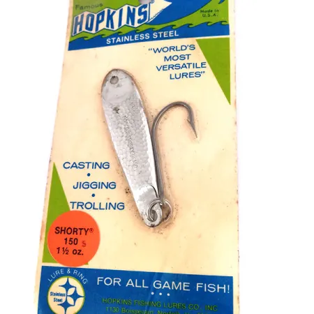 Hopkins shorty 150 Jig Lure, Kaltas nikelis, 42g, Viengubas kablys, #10617