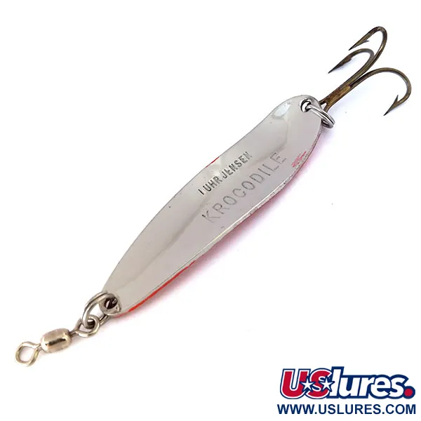 Luhr Jensen Krocodile Die #4 Vartiklė, Nikelis/Oranžinė, 14g, UV, #10625