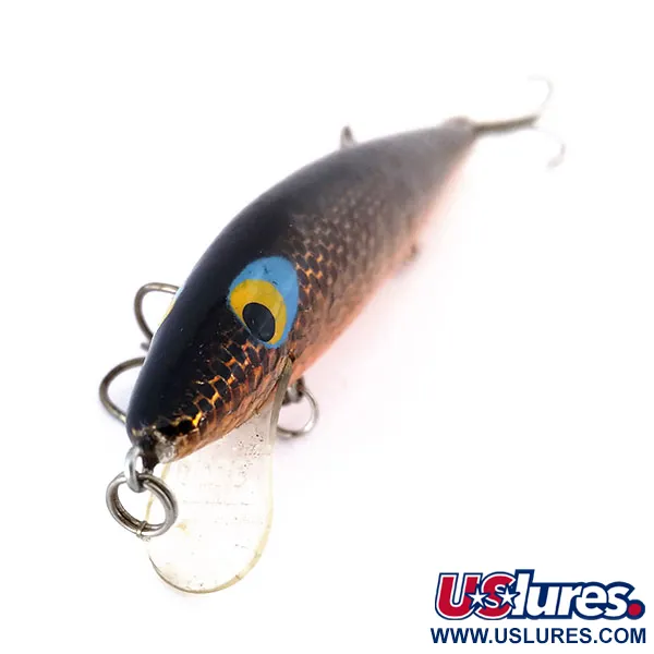 Rebel Floater F12 Vobleris, Juoda-Auksinė, 9g, Plaukiantis, #10646