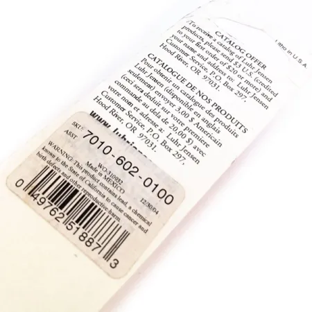 Luhr Jensen P.J.POP Medinis poperis, Balta, 17g, rankų darbo, #10657