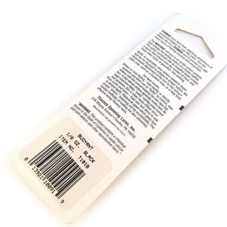 Thomas Buoyant Blizgė, Black Trout, 5g, Metalinis Korpusas, #T101B