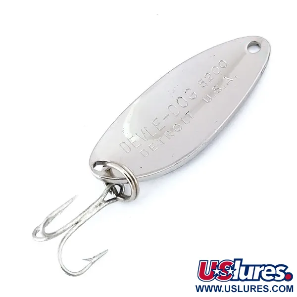 Blizgė Eppinger Dardevle Devle Dog 5200, Nikelis, 7g, Detroit įspaudas, #10682