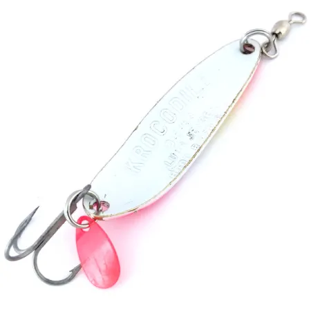 Luhr Jensen Krocodile Die #3 UV Blisgė, Balta / Rožinė, 10g, UV, #10711