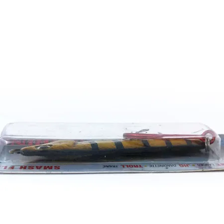 Luhr Jensen Crippled Herring Blizgė, Geltona Juoda, 42g, Smash Flash, #10788