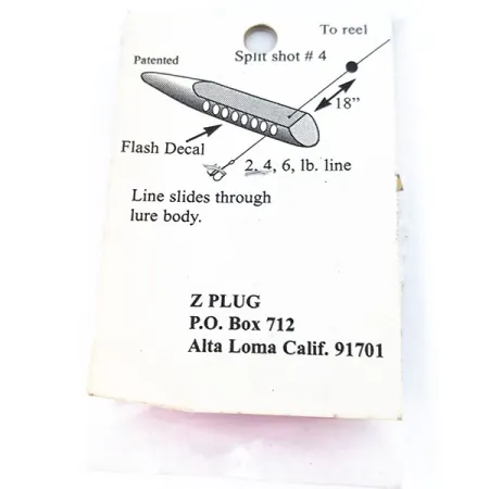 ZPlug Lures Z Plug Mini Inline Masalas, Rožinė, 2g, Per Valą, #10796