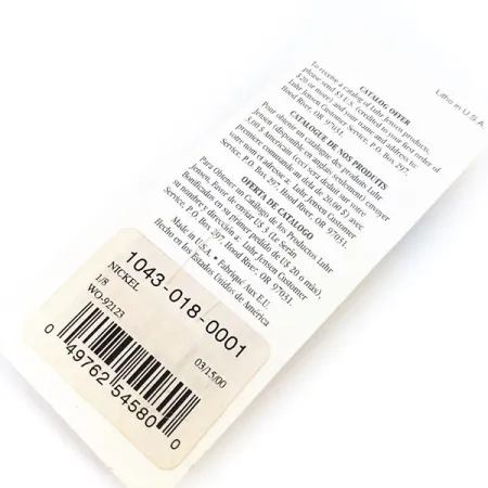 Luhr Jensen Lil Minno Vartiklė, Nikelis, 4g, Žvynų tekstūra, #10797