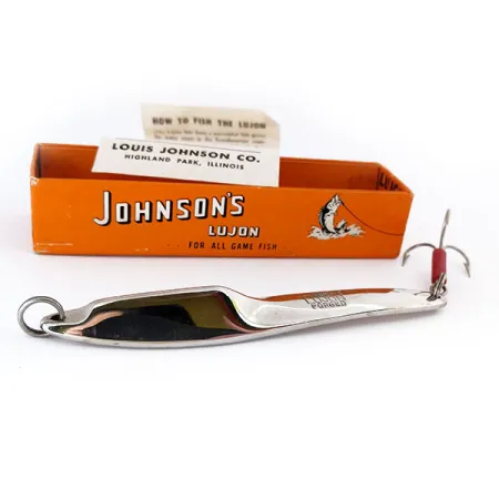 Johnson Lujon Jig Lure, Nikelis, 70g, kalta blizgė, #10799
