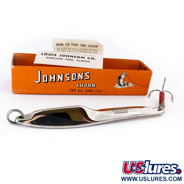 Johnson Lujon Jig Lure, Nikelis, 70g, kalta blizgė, #10799
