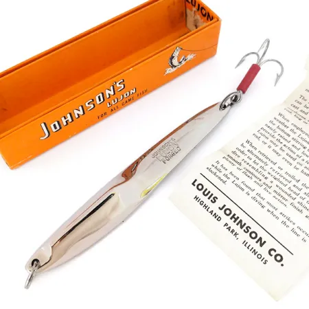 Johnson Lujon Jig Lure, Nikelis, 70g, kalta blizgė, #10799