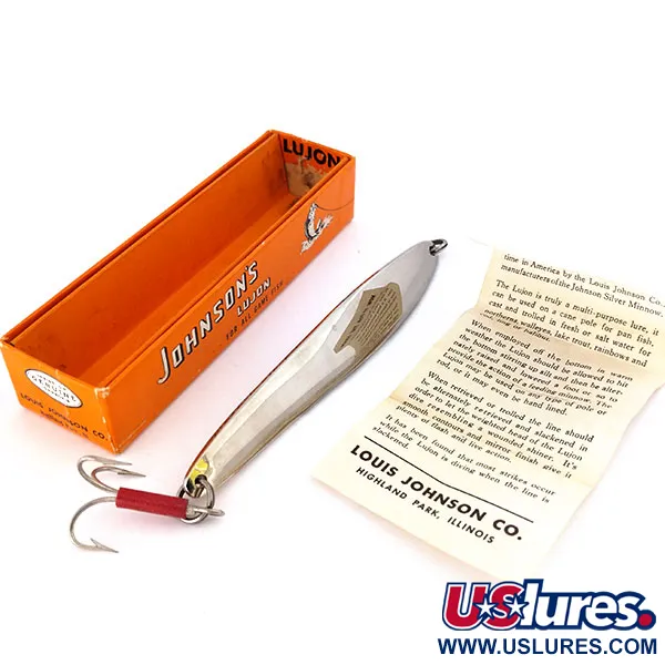 Johnson Lujon Jig Lure, Nikelis, 70g, kalta blizgė, #10799