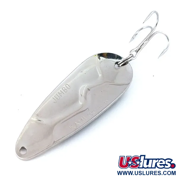 Acme Kamlooper Jumbo Blizgė, Juoda/Balta/Nikelis, 18g, Tolimas Metimas, #10807