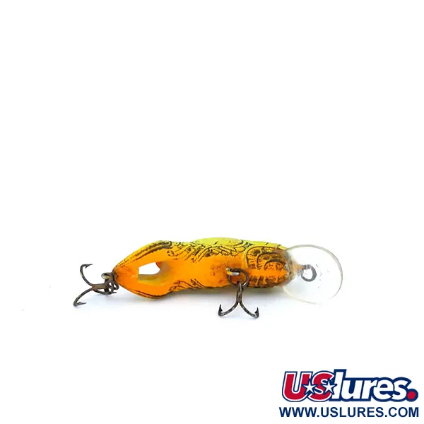 Rebel Wee-Crawfish Shallow UV Vobleris, Rudas/Geltonas, 2.5g, UV, #10904