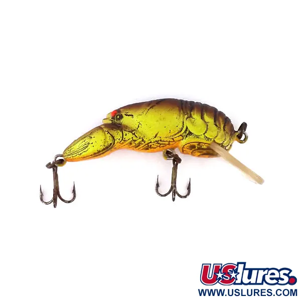 Rebel Wee-Crawfish Shallow UV Vobleris, Rudas/Geltonas, 2.5g, UV, #10904