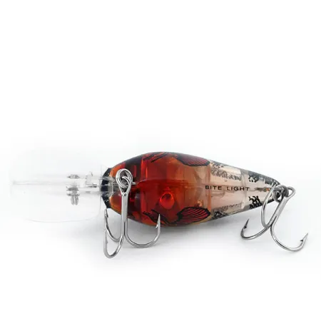 Bite Lite Cobra Vobleris, Orange Crawfish, 21g, LED, #10905