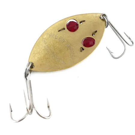 Hofschneider Red Eye Wiggler Blizgė, Auksinė/Raudona, 25g, Akys, #10928