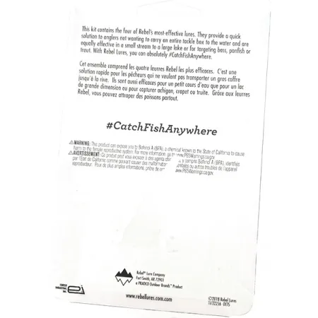 Rebel Ultralight Kit Masalų rinkinys, Fire Tiger, 4 masalai, #10944