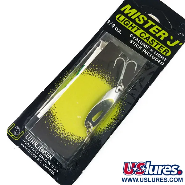 Luhr Jensen Mister Blizgė, Nikelis, 7g, Šviesos lazdelės anga, #10978