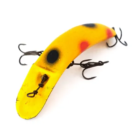 Yakima Bait FlatFish X5 Vobleris, Geltona/Raudona/Juoda, 7g, Vintage, #10995