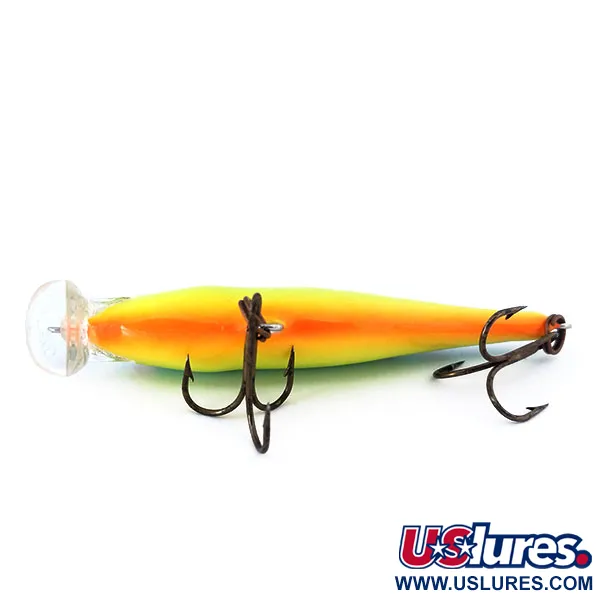 Rapala Shallow Shad Rap 08 Vobleris, Fire Tiger, 9g, Balsa, #10998