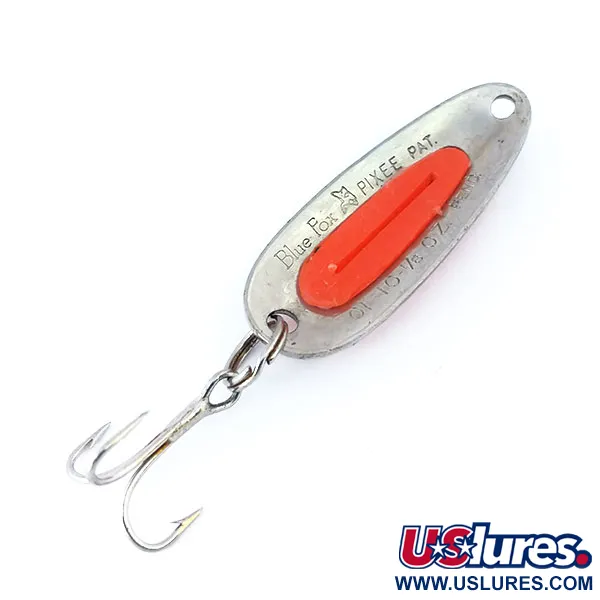 Blue Fox Pixee UV Blizgė, Nikelis/Raudona, 4.5g, UV intarpas, #11006