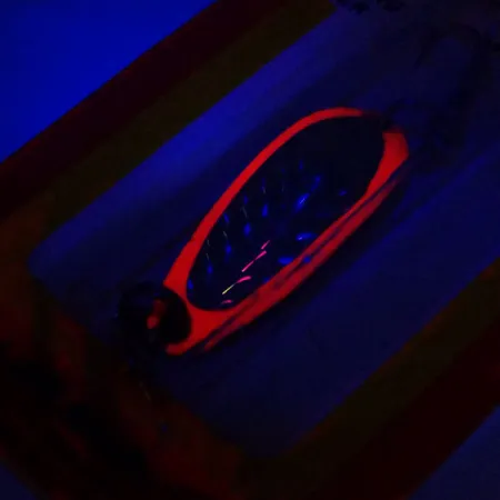 Luhr Jensen Krocodile UV Vartiklė, Rožinė/Holograma, 7g, UV, #11042