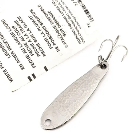 Hopkins Shorty 75 blizgė, Nikelis, 21g, Kalta tekstūra, #11071