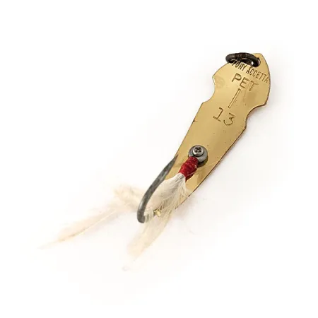 Tony Accetta Pet Spoon 13 Blizgė, Auksas, 5g, Plunksnos, #11126