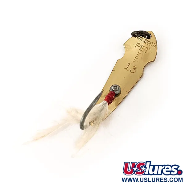 Tony Accetta Pet Spoon 13 Blizgė, Auksas, 5g, Plunksnos, #11126