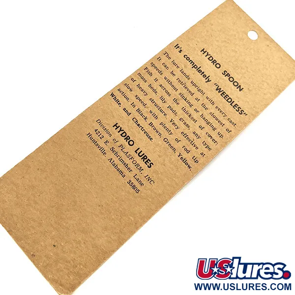 Hydro Lures Hydro Spoon, 14g Žalia/Balta/Geltona, Blizgė #17723