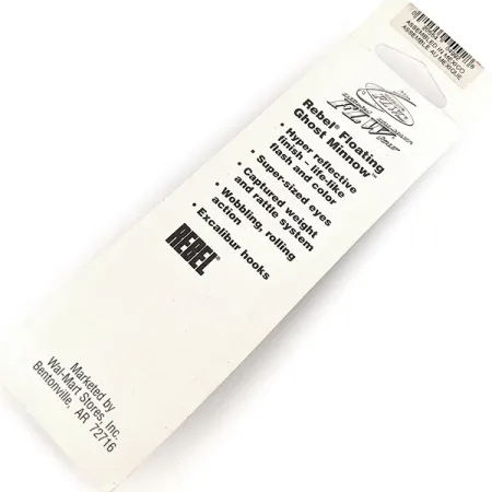 Rebel Floating Ghost Minnow Vobleris, Ghost, 7g, Barškutis, #11155