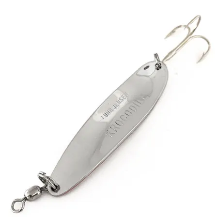 Luhr Jensen Krocodile Die #4 Blizgė, Nikelis/Raudona, 14g, Metimas, #11177