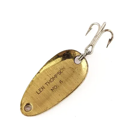 Len Thompson #6 Blizgė, Raudona / Balta / Žalvaris, 3.5g, Klasika, #11190