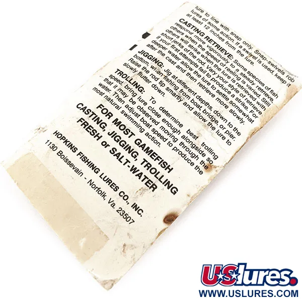 Hopkins Shorty 45 Jig Lure, Kaltas nikelis, 14g, Džigas, #11240