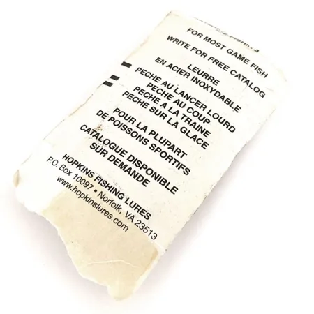 Hopkins Shorty S1 Blizgė, Kaltas nikelis, 9g, Kaltas, #11241