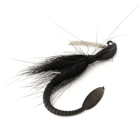 Cotton Cordell Banana Head Tattle-Tail Jig, Juoda, 14g, Su apsauga, #11260
