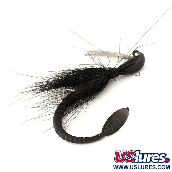 Cotton Cordell Banana Head Tattle-Tail Jig, Juoda, 14g, Su apsauga, #11260
