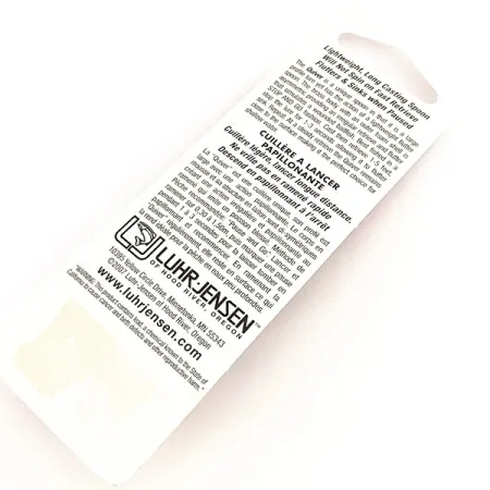 Luhr Jensen Quiver Glow Blizgė, Glow, 14g, Žalvaris/Puta, #11283