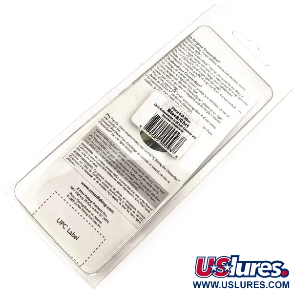 Z-Man Chatterbait Bladed Jig, Nikelis/Juoda, 11g, EZ Skirt, #11297