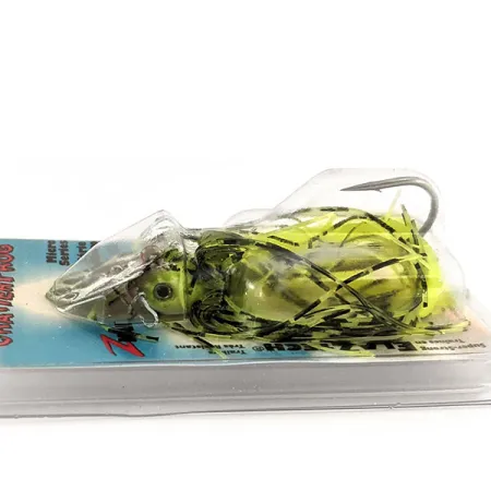 Z-Man Chatter Frog Chatterbait, Frog Chartreuse, 4g, EZ Skirt, #11298