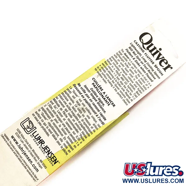 Luhr Jensen Quiver Blizgė, Silver / Orange Stripe, 39g, #11306