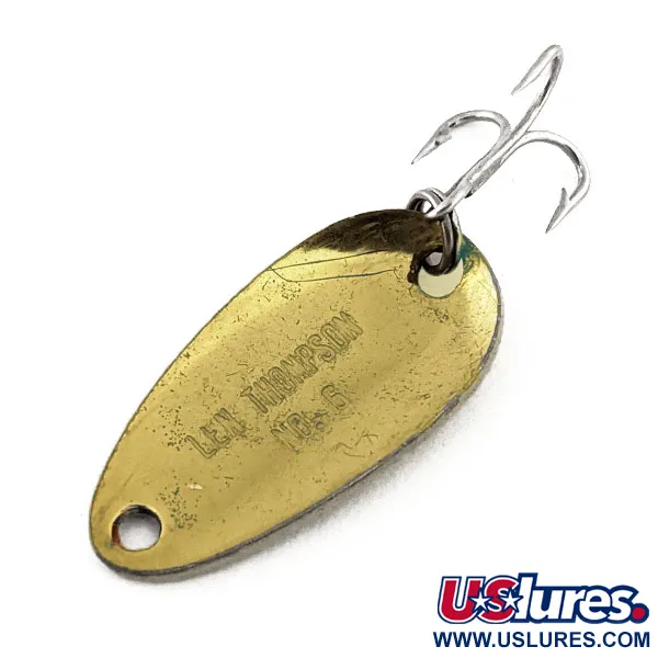 Len Thompson #6 Blizgė, Black / Yellow / Brass, 3.5g, Emalė, #11313