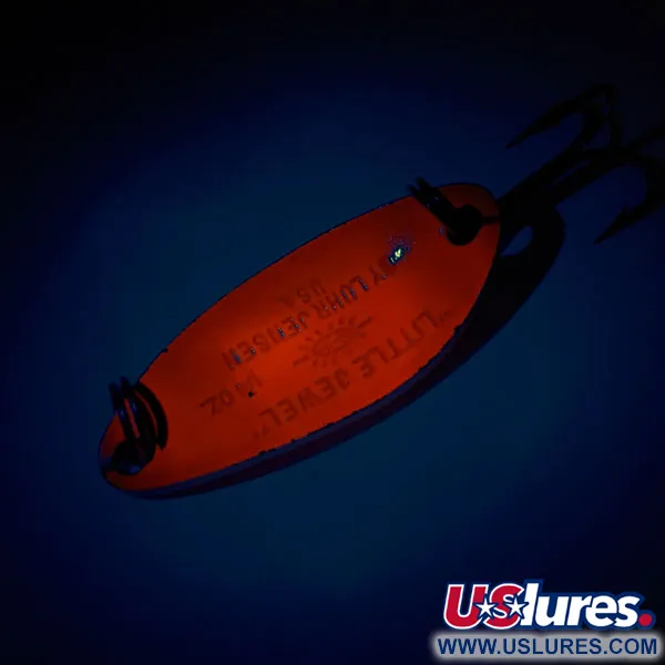 Luhr Jensen Little Jewel UV Blizgė, Raudona / Vaivorykštinė, 9g, #11316