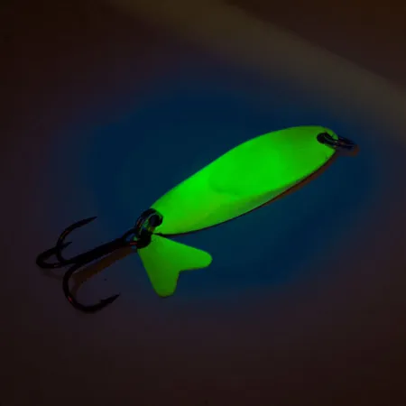 Northland Macho Minnow Blizgė, Chartreuse/Rainbow Fish, 17g, UV, #11325