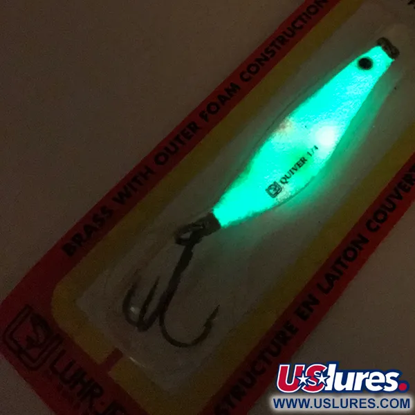 Luhr Jensen Quiver Glow Blizgė, Glow Wonder, 14g, Švytinti, #11338