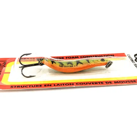 Luhr Jensen Quiver Blizgė, Fire Tiger, 7g, Žalvaris/Putplastis, #12036